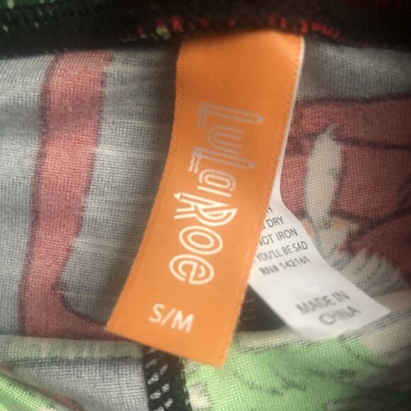 Lularoe Size Small Santa Leggings - Picture 3 of 4